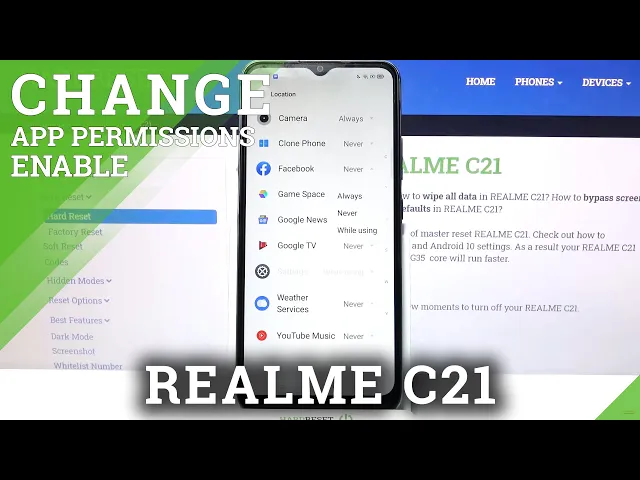 Video thumbnail for REALME C21 – Manage & Change App Permissions Settings
