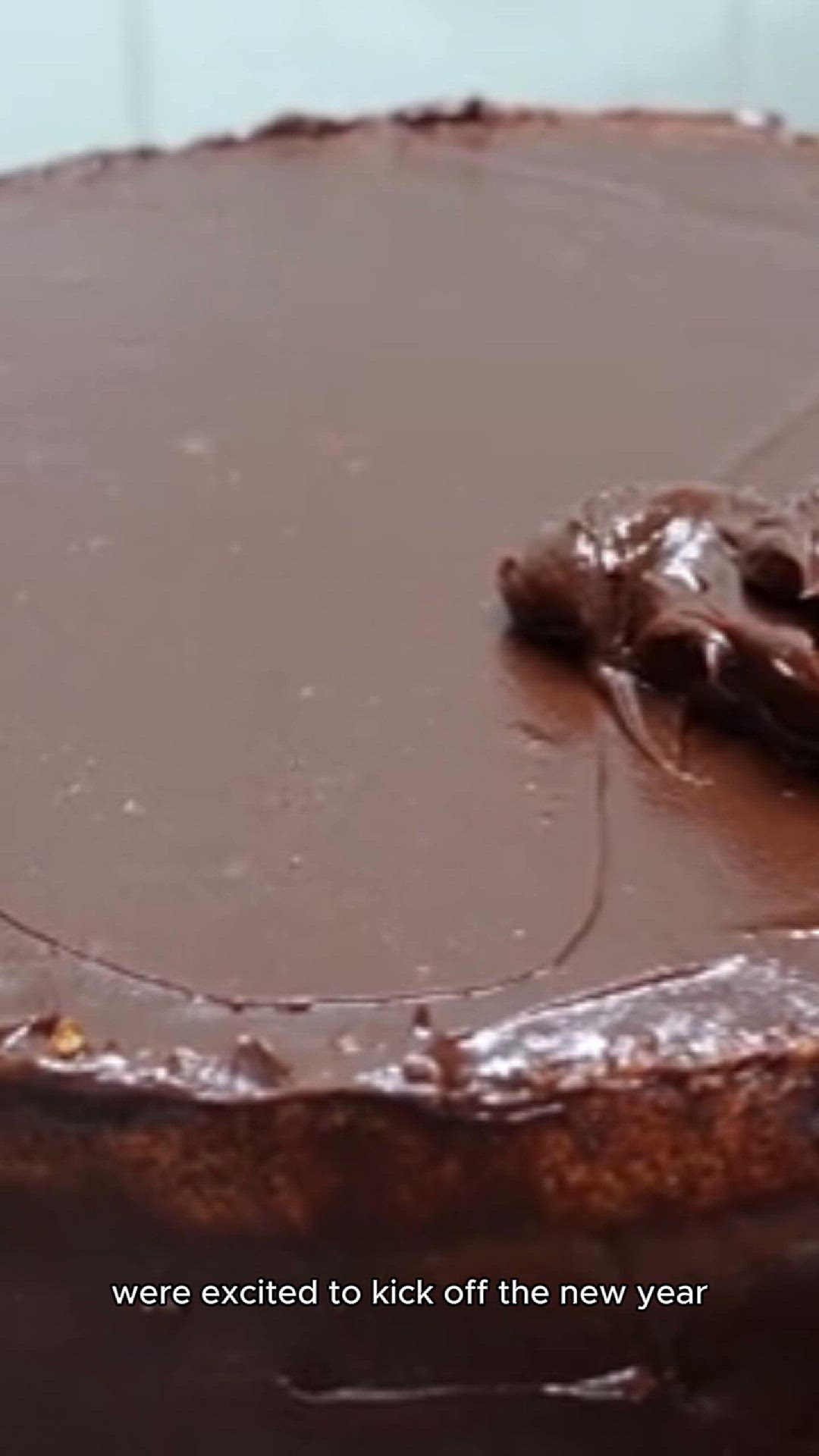 Video thumbnail for New Year chocolate cake recipe