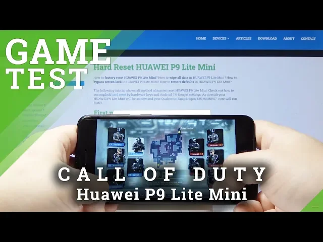 Video thumbnail for CALL OF DUTY Mobile on Huawei P9 Lite Mini - Huawei Test of Best Game 2019