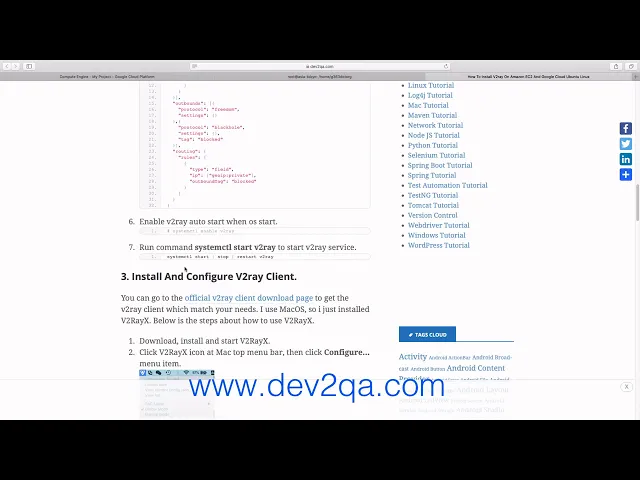 Video thumbnail for How To Install V2ray On Amazon EC2 And Google Cloud Ubuntu Linux