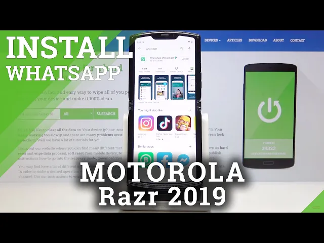 Video thumbnail for How to Download and Install WhatsApp in MOTOROLA Razr (2019)– WhatsApp Installation