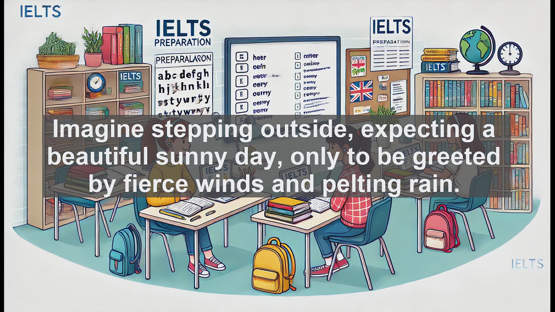 'Video thumbnail for 2000 Must Know IELTS 9.0 Vocabulary - Inclement: Boost Your IELTS Score with This Sophisticated Word'