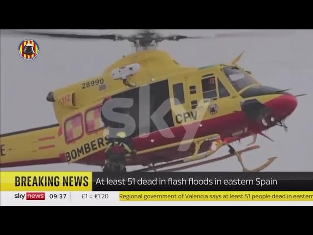'Video thumbnail for Jon Clarke talks with Sky News on the recent floods in Spain'