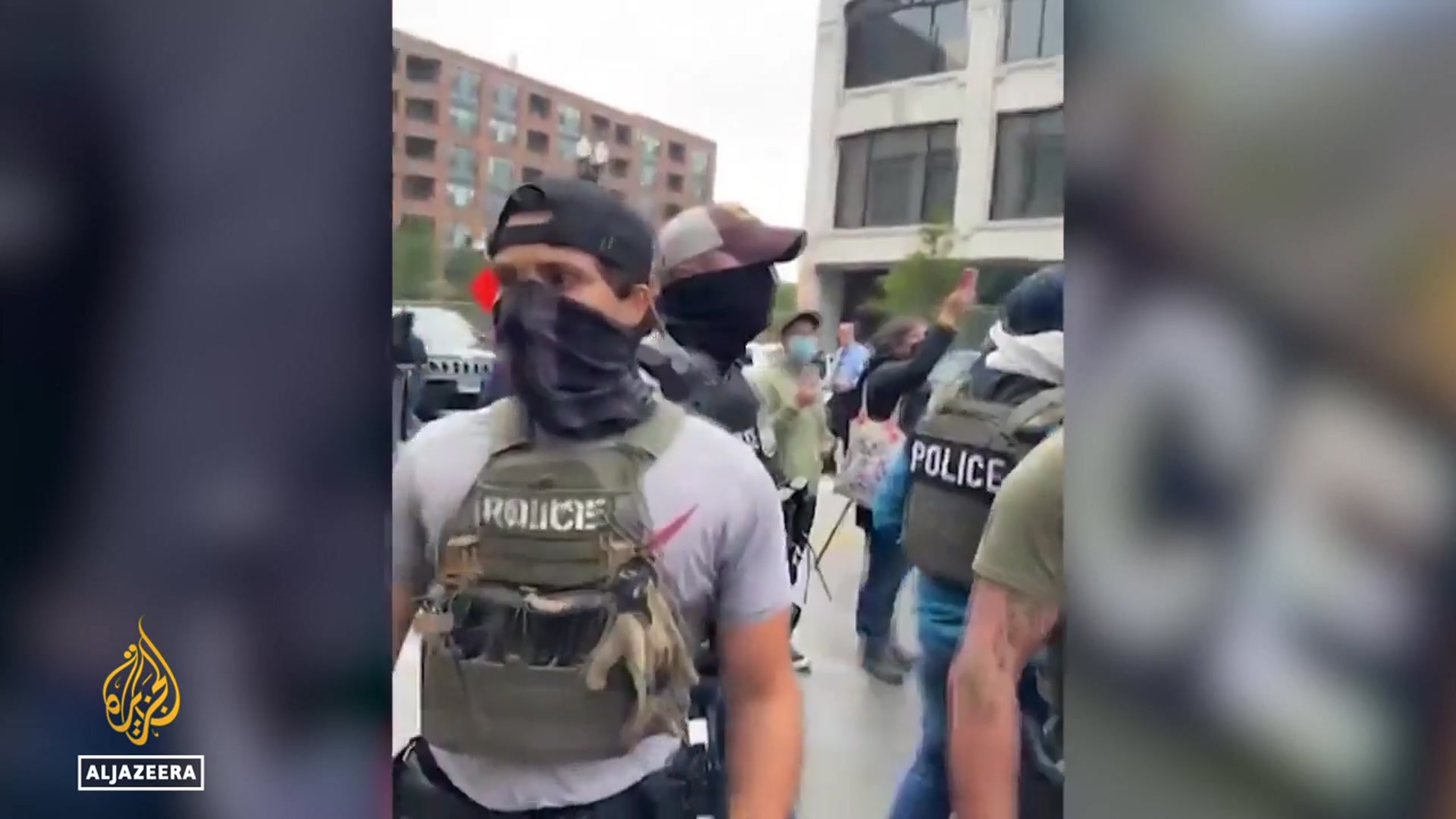 'Video thumbnail for Proposed US bill seeks to ban ICE agents from wearing masks during raids'