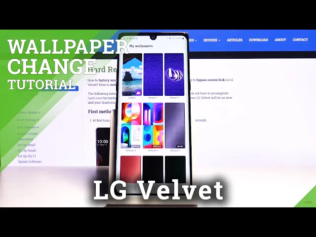 Video thumbnail for How to Change Wallpaper on LG Velvet – Display Design