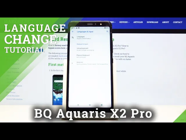 Video thumbnail for How to Change Language in BQ Aquaris X2 Pro – Set Up Android Language
