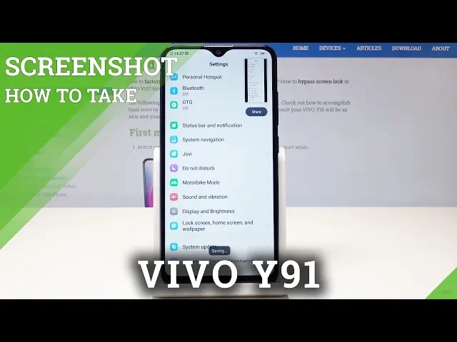 Video thumbnail for How to Capture Screen in VIVO Y91 - Take & Edit Screenshot in VIVO