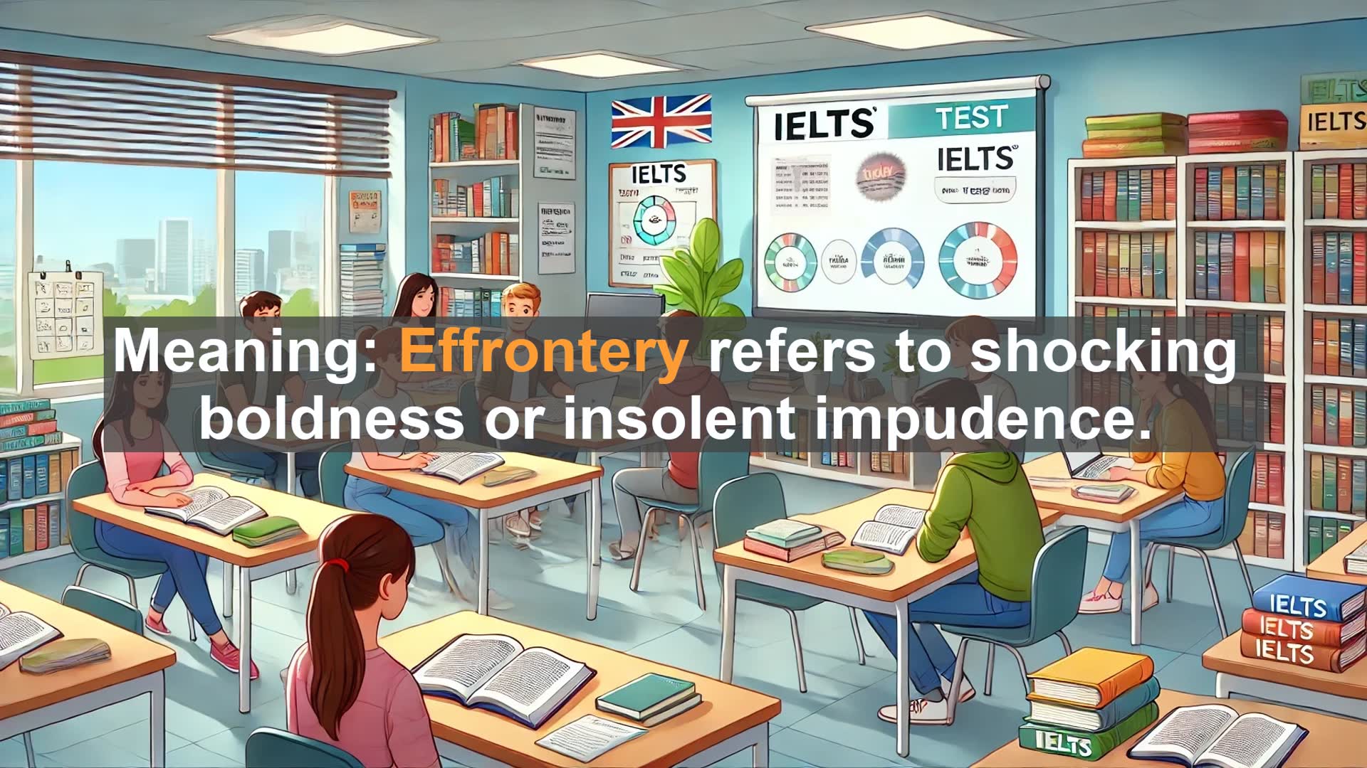 'Video thumbnail for 5000 Must Know IELTS 8.0 Vocabulary - Effrontery: Boost Your IELTS Vocabulary to Band 8.0'