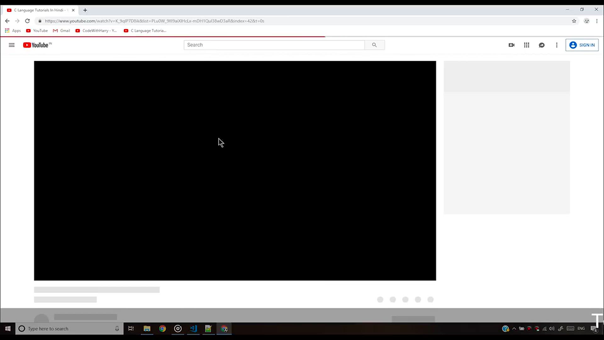 'Video thumbnail for C Tutorial HTML Parser Exercise 6_ Solution and Shoutouts_ C Tutorial In Hindi #43'
