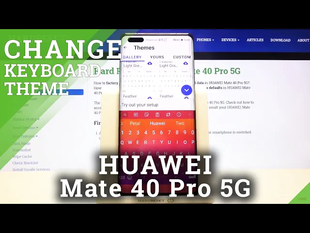 Video thumbnail for How to Switch Keyboard Theme in HUAWEI Mate 40 Pro 5G – Keyboard Customization