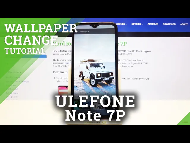 Video thumbnail for How to Change Wallpaper in ULEFONE Note 7P – Update Main Screen