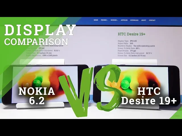 Video thumbnail for Display Comaprison NOKIA 6.2 vs HTC Desire 19+ - Display Quality Test