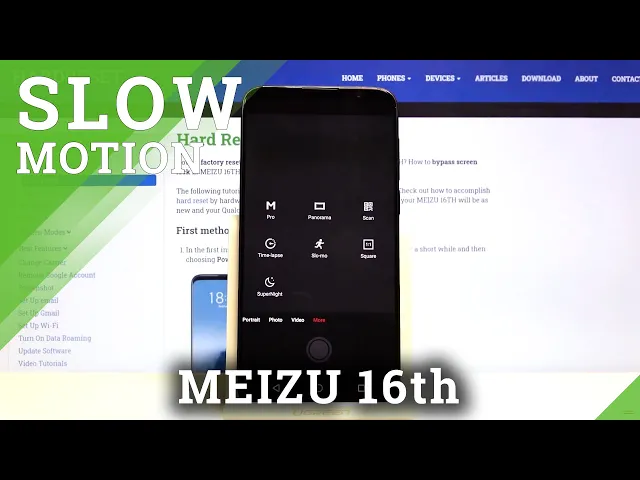 Video thumbnail for How to Record in Slow Motion with Meizu 16th – Video Settings