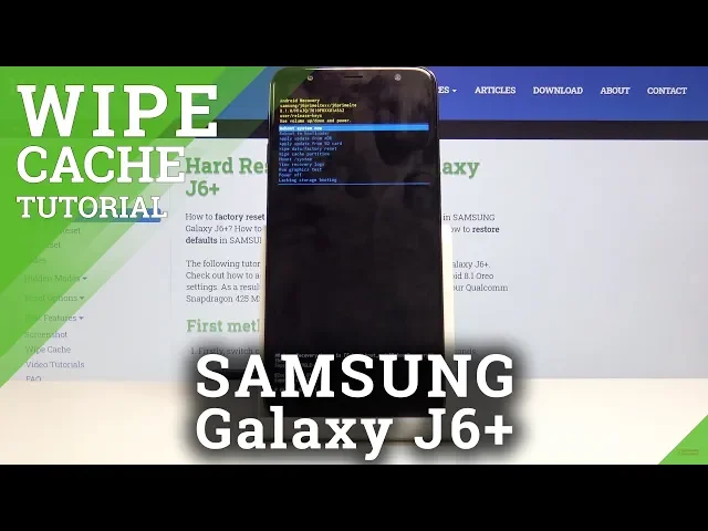 Video thumbnail for How to Wipe Cache Partition in SAMSUNG Galaxy J6+ - Reset Cache Files