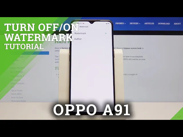 Video thumbnail for How to Turn Off Camera Watermark in OPPO A91 – Find Watermark Icon