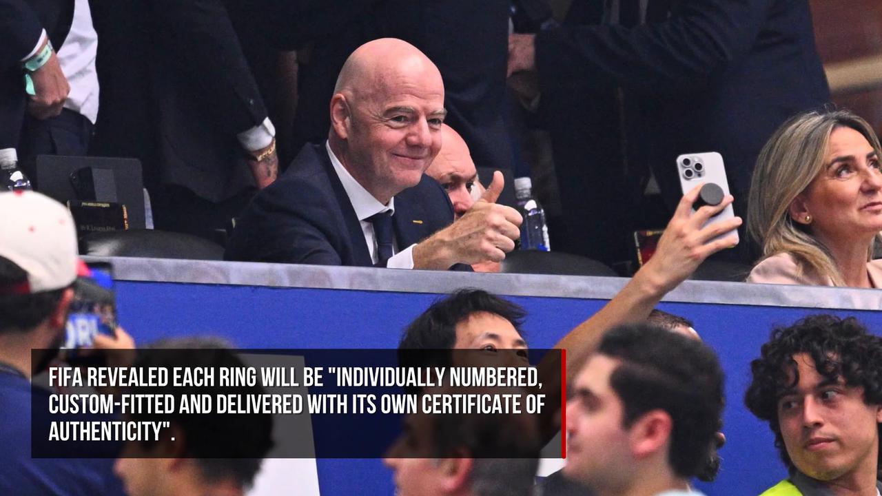 Video thumbnail for World Cup winners to be presented with Super Bowl-stye rings