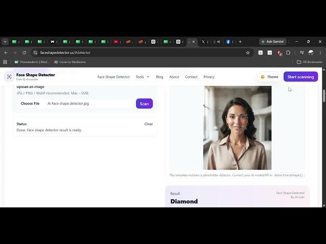 Video thumbnail for Face Shape Detector – Find Your Face Shape with AI
