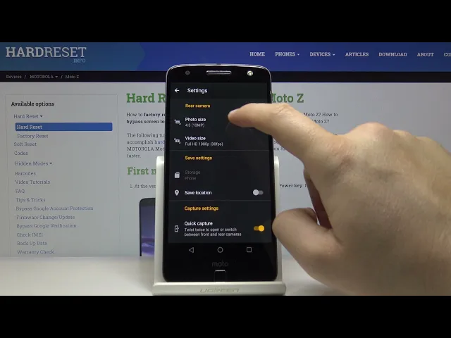Video thumbnail for How to Change Photo Resolution in MOTOROLA Moto Z – Set Up Photo Quality