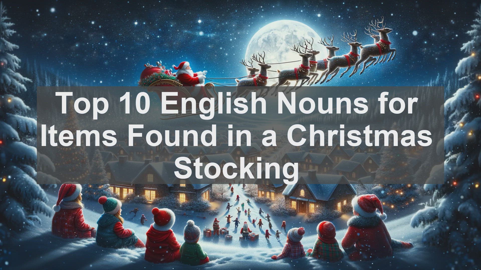 'Video thumbnail for Top 10 English Nouns for Items Found in a Christmas Stocking'