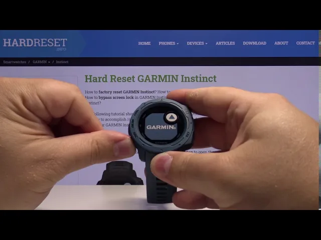 Video thumbnail for How to Activate Service Mode in GARMIN Instinct – Quick Access