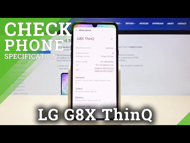 Video thumbnail for LG G8X ThinQ Specifications – Check Device Info