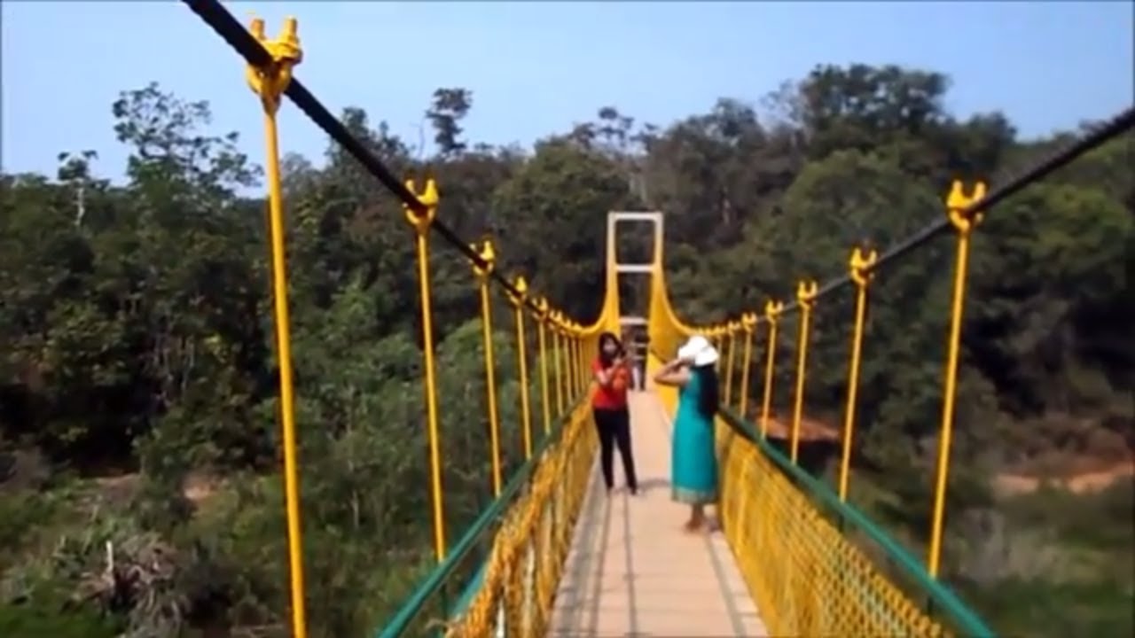 'Video thumbnail for Hanging bridge near Sahasralinga/Hanging bridge in Uttara kannada/tourist place in uttara kannada'