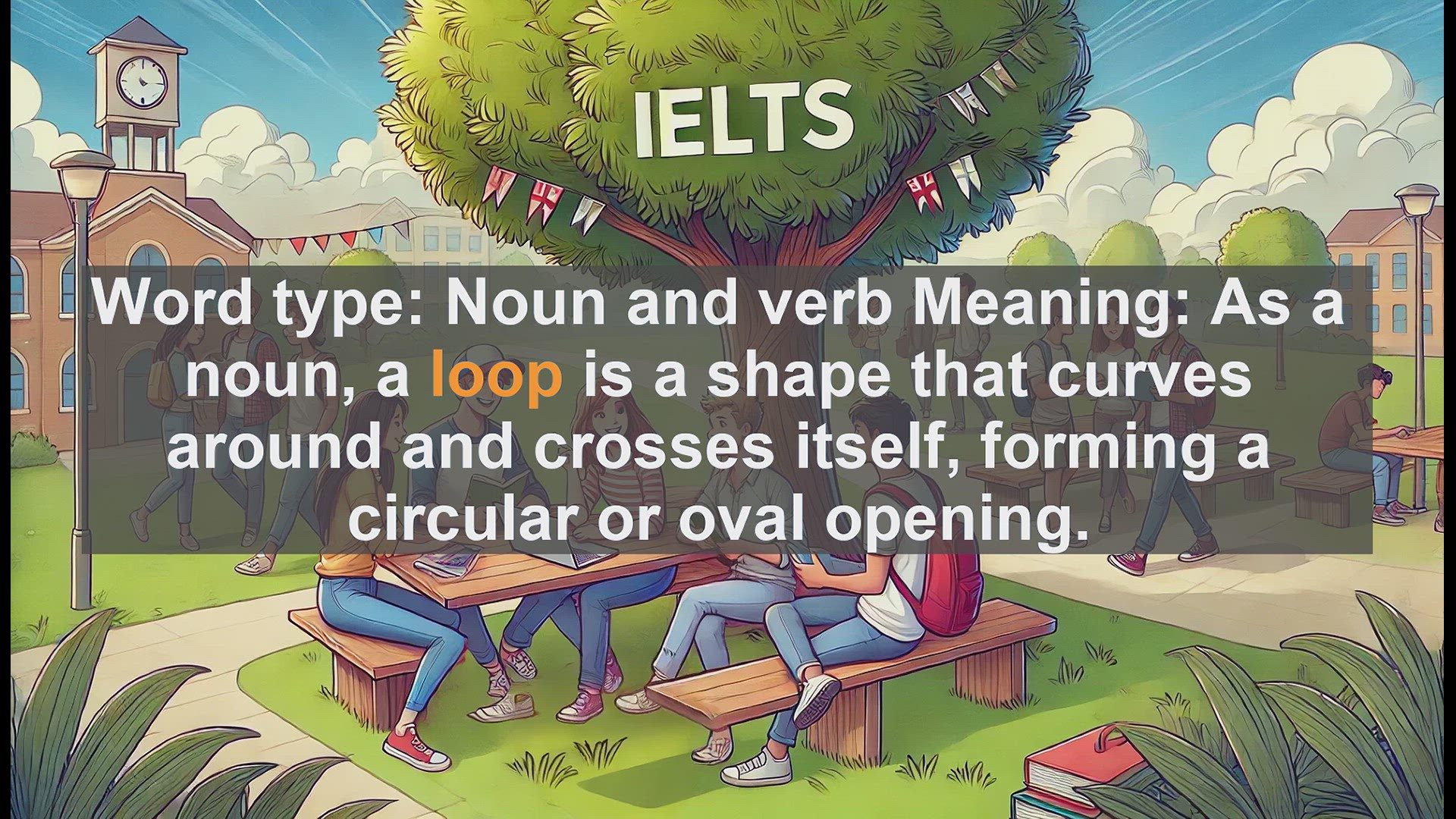 'Video thumbnail for 2500 Must Know IELTS 6.5 Vocabulary - Understanding 'Loop': From Shapes to Programming'
