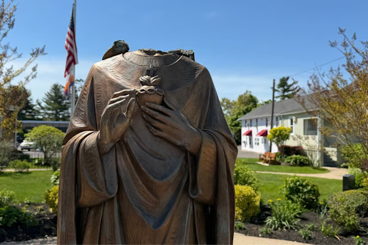 Video thumbnail for Hate Crimes Unit investigating damaged Jesus statue at a Suffolk church