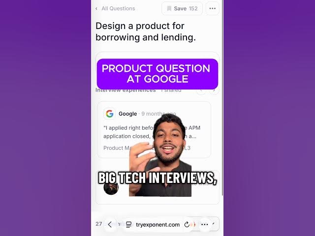 Video thumbnail for Product Design Question at Google!