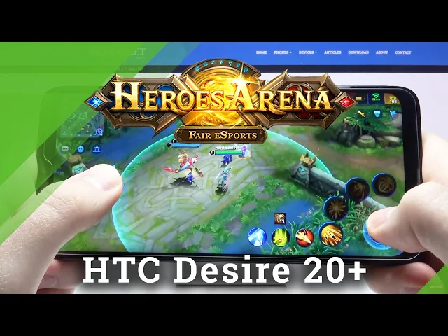 Video thumbnail for The Gameplay of Heroes Arena on HTC Desire 20+ – Gaming Test