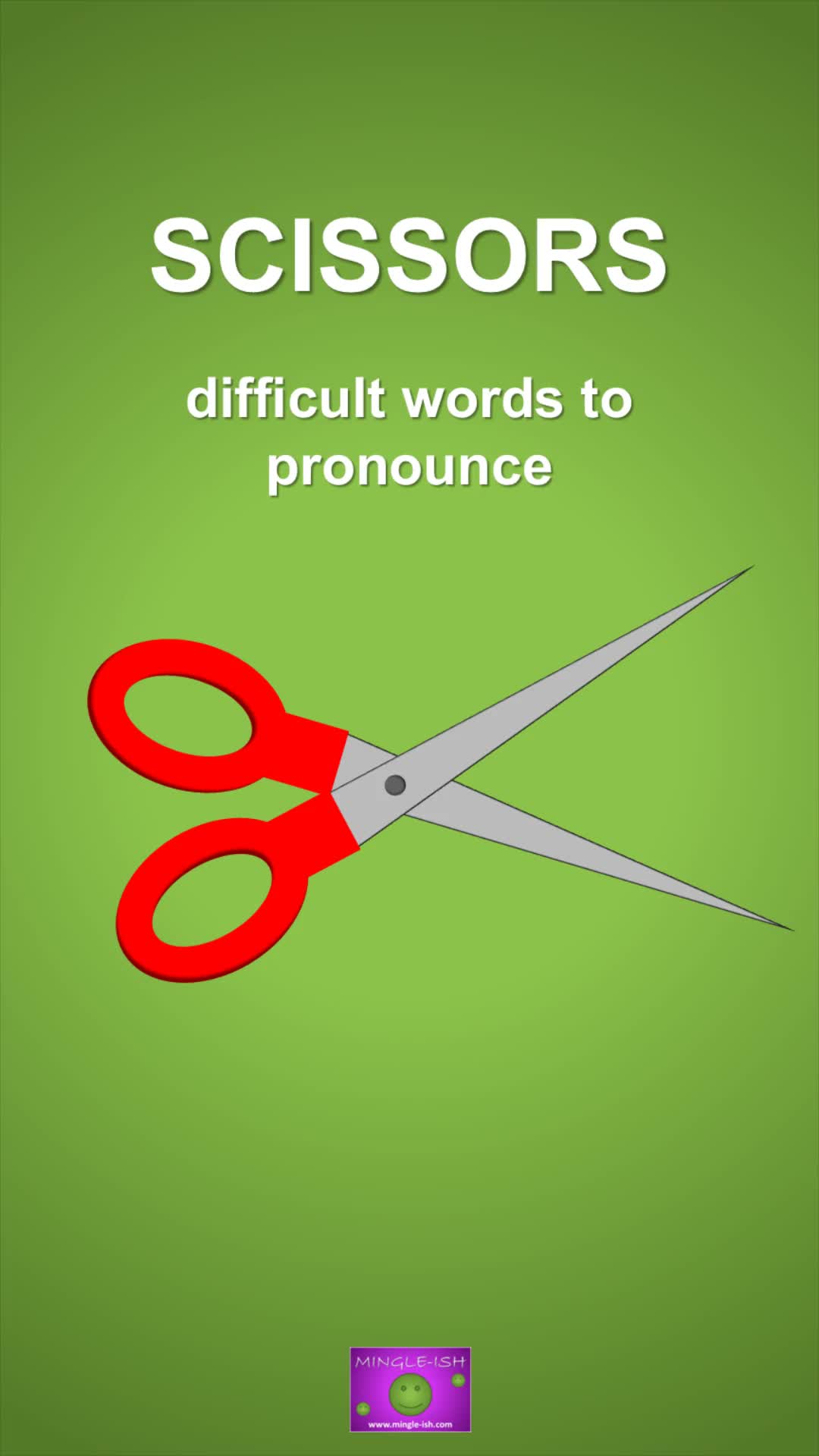 'Video thumbnail for Scissors - Difficult words to pronounce'