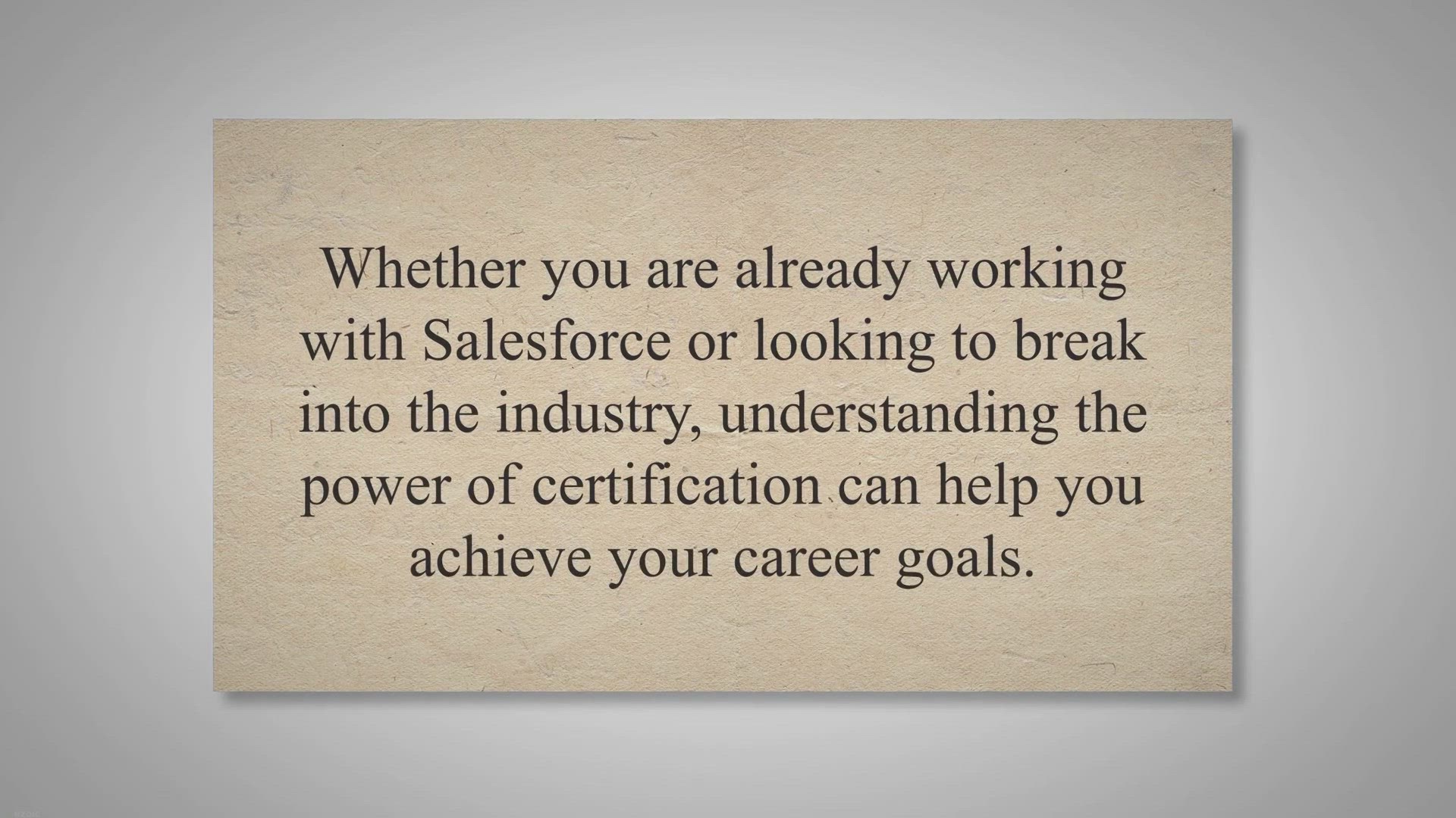 Video thumbnail for The Future is Certified: The Power of Salesforce Certification in 2023