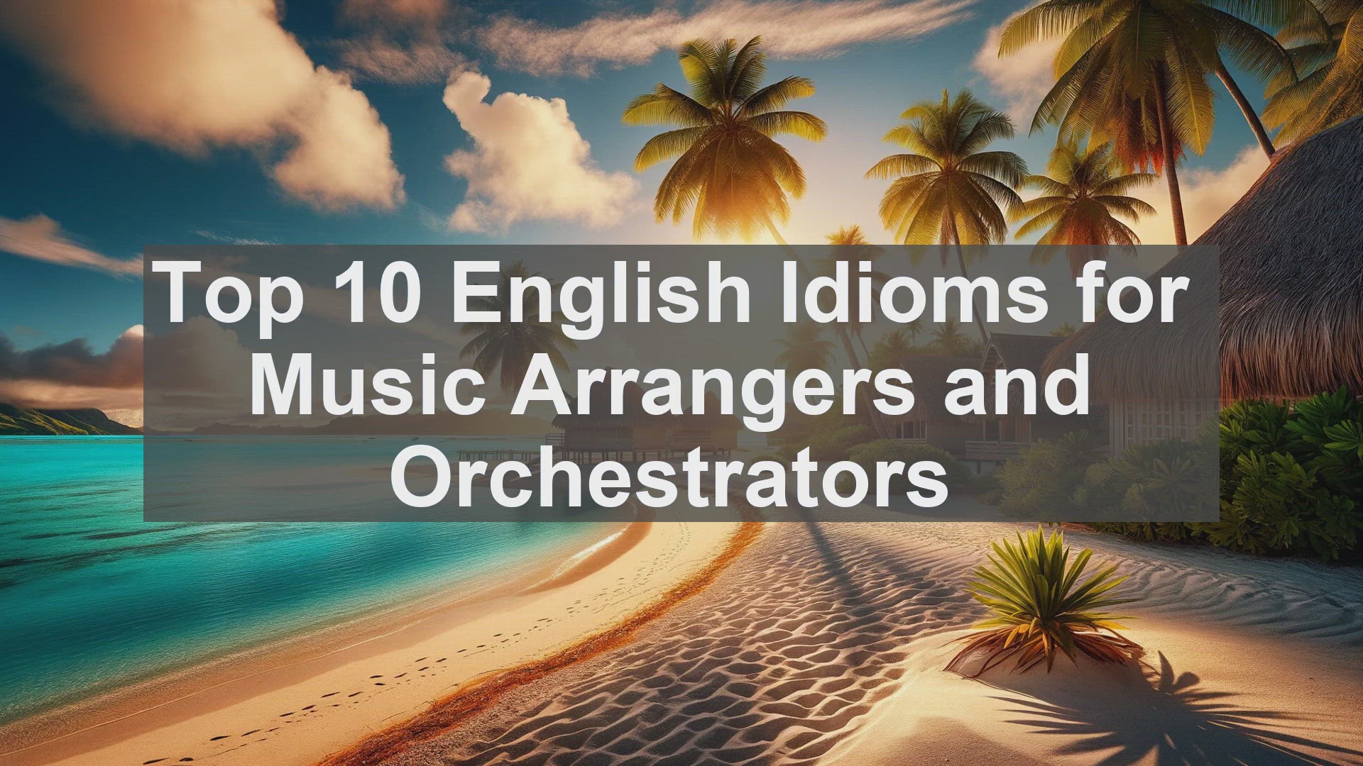 'Video thumbnail for Top 10 English Idioms for Music Arrangers and Orchestrators'