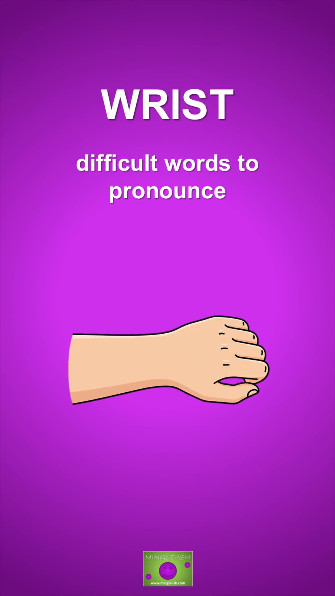 Video thumbnail for Wrist: Difficult words to pronounce