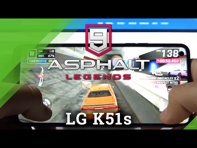 Video thumbnail for How Asphalt 9 works on LG K51s – Game Test