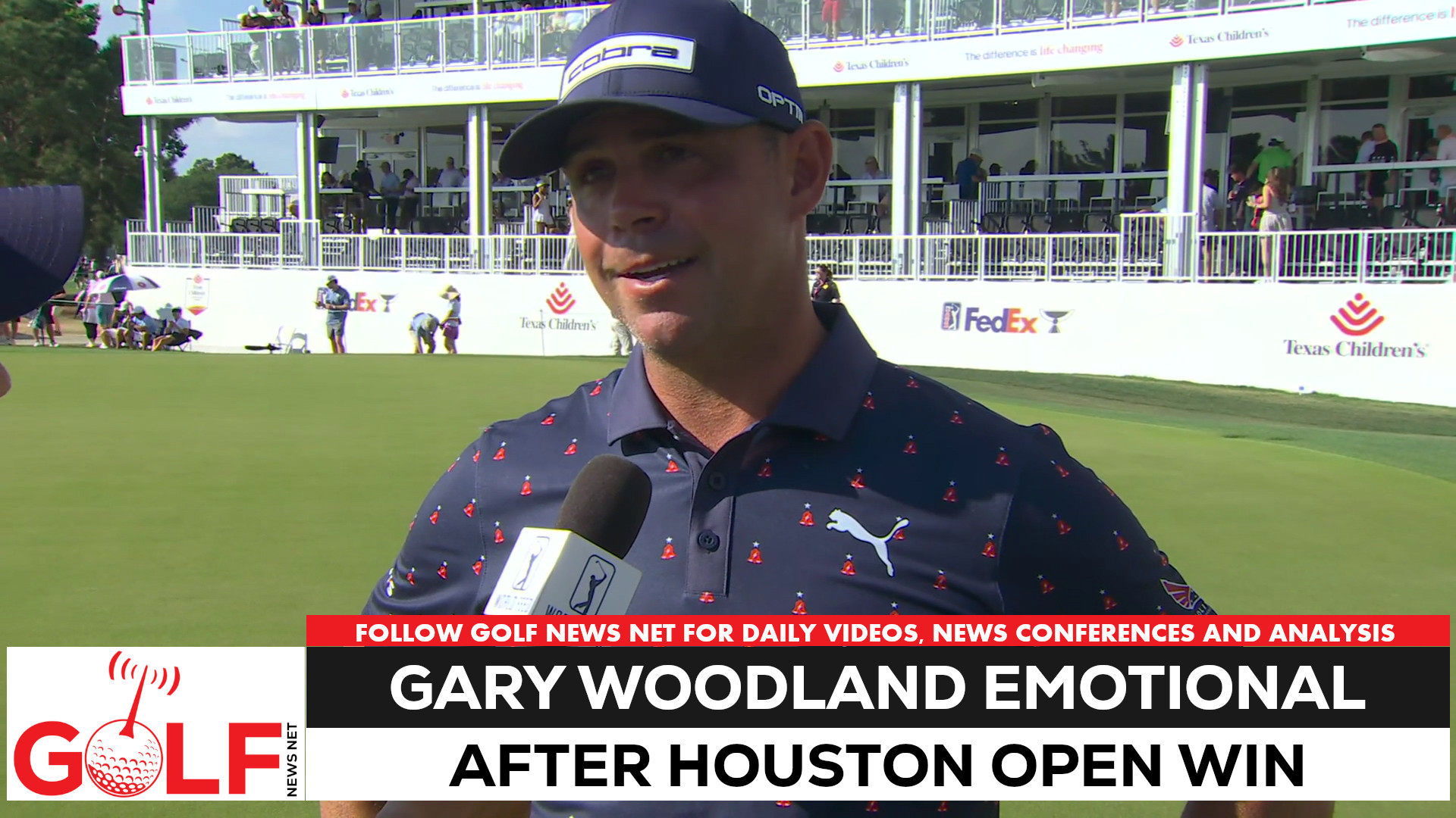 Video thumbnail for Gary Woodland emotional after Texas Children's Houston Open win