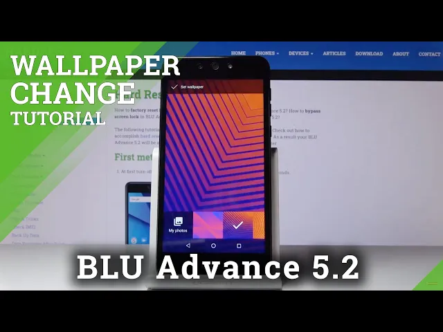 Video thumbnail for How to Change Wallpaper in BLU Advance 5.2 – Desktop Update