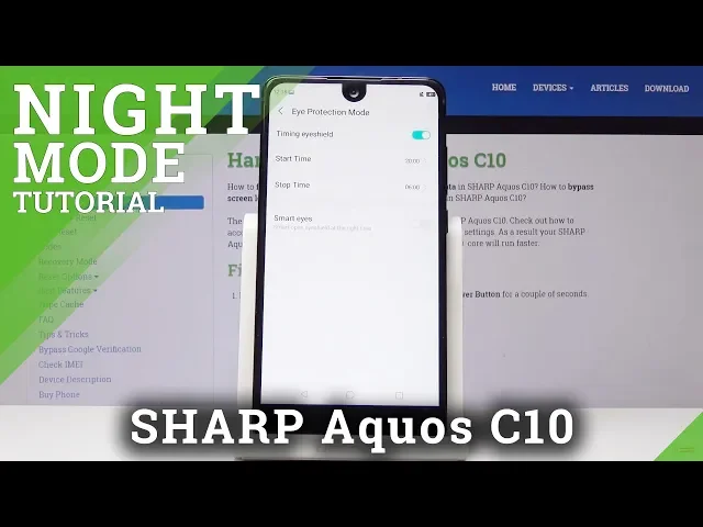 Video thumbnail for How to Activate Smart Eyes in Sharp C10 - Eye Comfort Mode