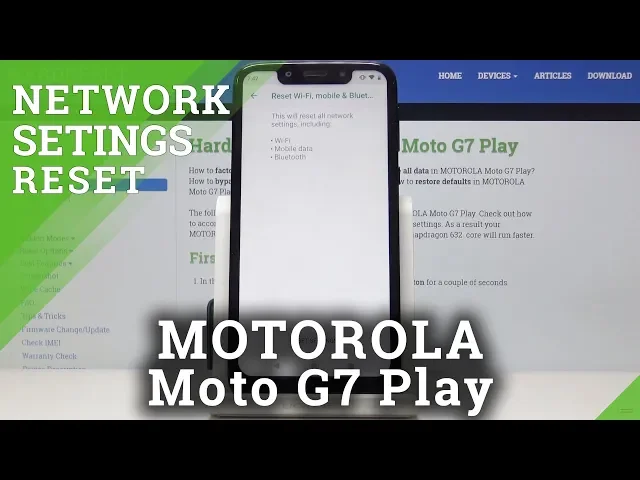 Video thumbnail for How to Reset Network Settings in MOTOROLA Moto G7 Play - Restore Network