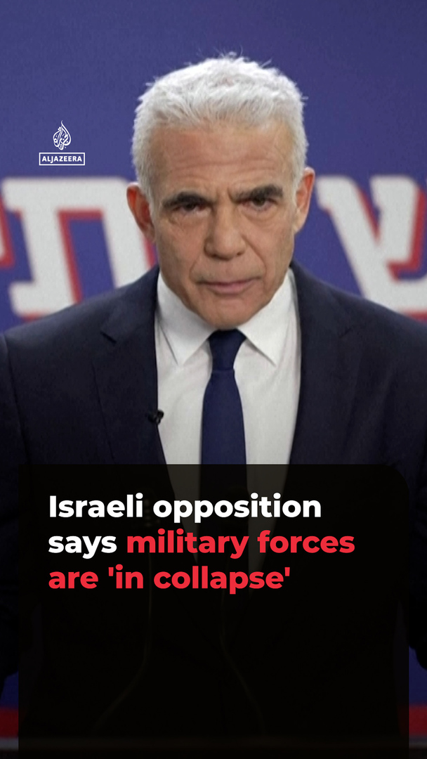 Video thumbnail for Israel’s opposition says military forces are ‘in collapse’