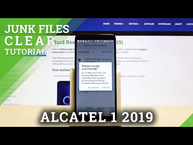 Video thumbnail for How to Clean Storage of Alcatel 1 2019 – Delete Junk Files