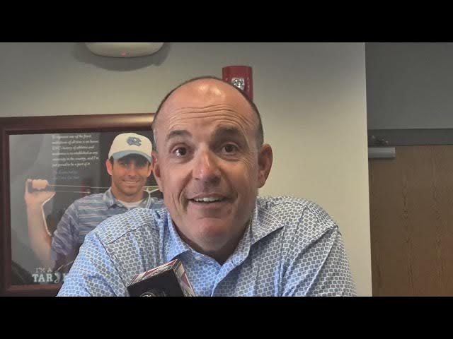 Video thumbnail for #UNC baseball coach Scott Forbes fall ball press conference