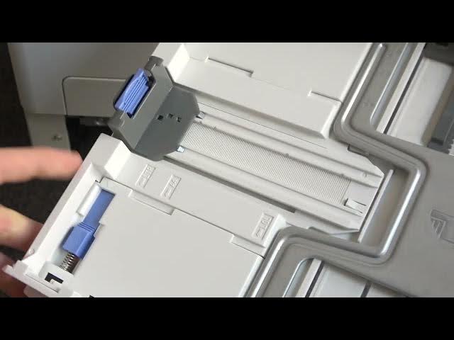 Video thumbnail for How to insert A4 card into paper tray number 1 / Install the paper A4 size