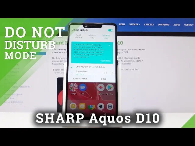 Video thumbnail for How to Enable Do Not Disturb Mode in SHARP D10 - Silent Mode