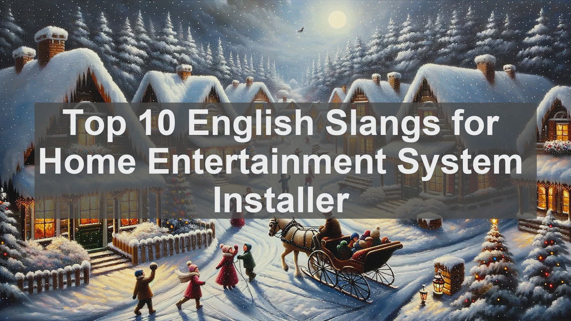 'Video thumbnail for Top 10 English Slangs for Home Entertainment System Installer'