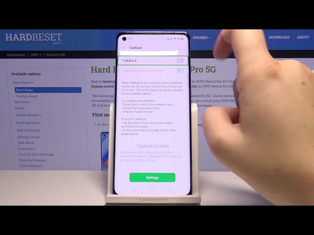 Video thumbnail for How to Enable TalkBack in OPPO Reno4 Pro – Read Text of Display