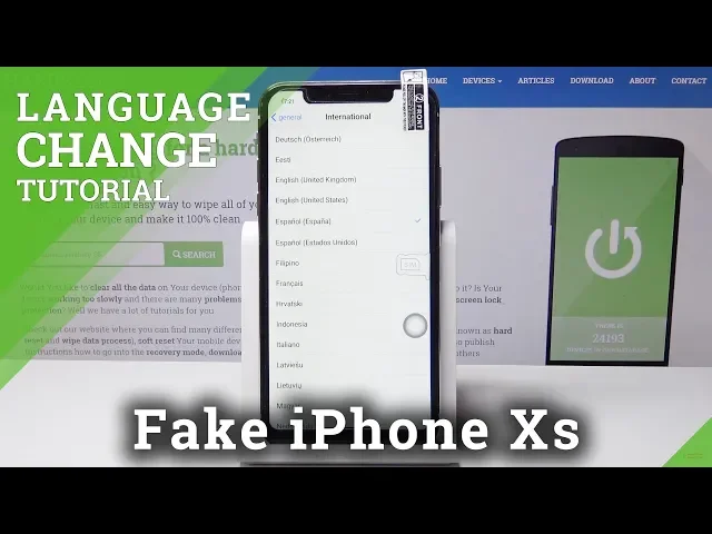 Video thumbnail for How to Change Language in Fake iPhone Xs - List of Languages