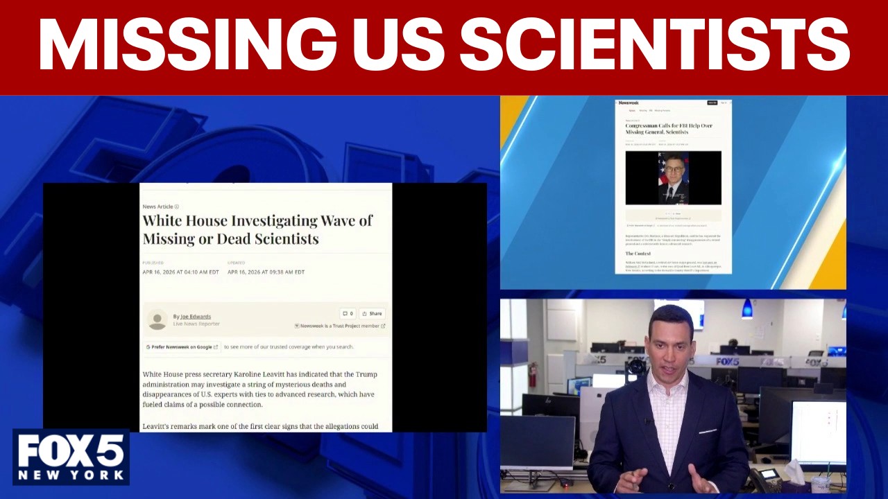 Video thumbnail for White House ‘looking into’ disappearances of US scientists