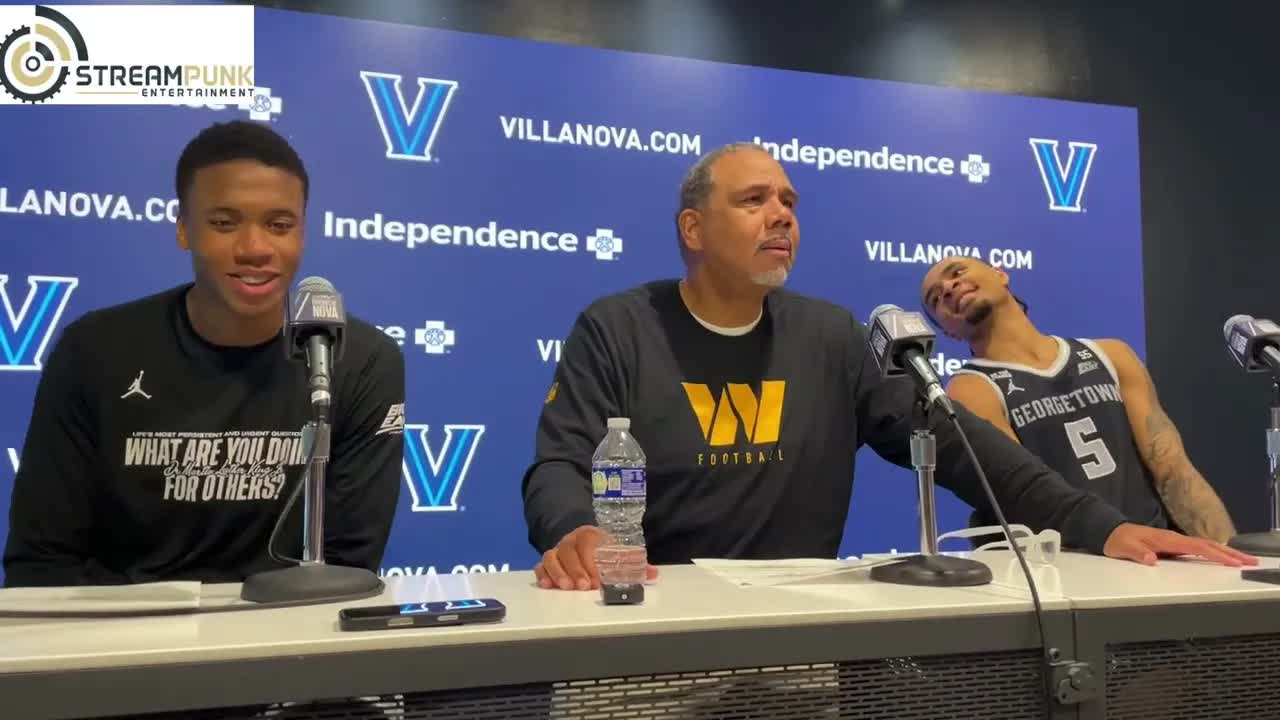 Video thumbnail for Villanova Basketball Post-Game Press Conference | Big East vs Georgetown | Martin Luther King Day