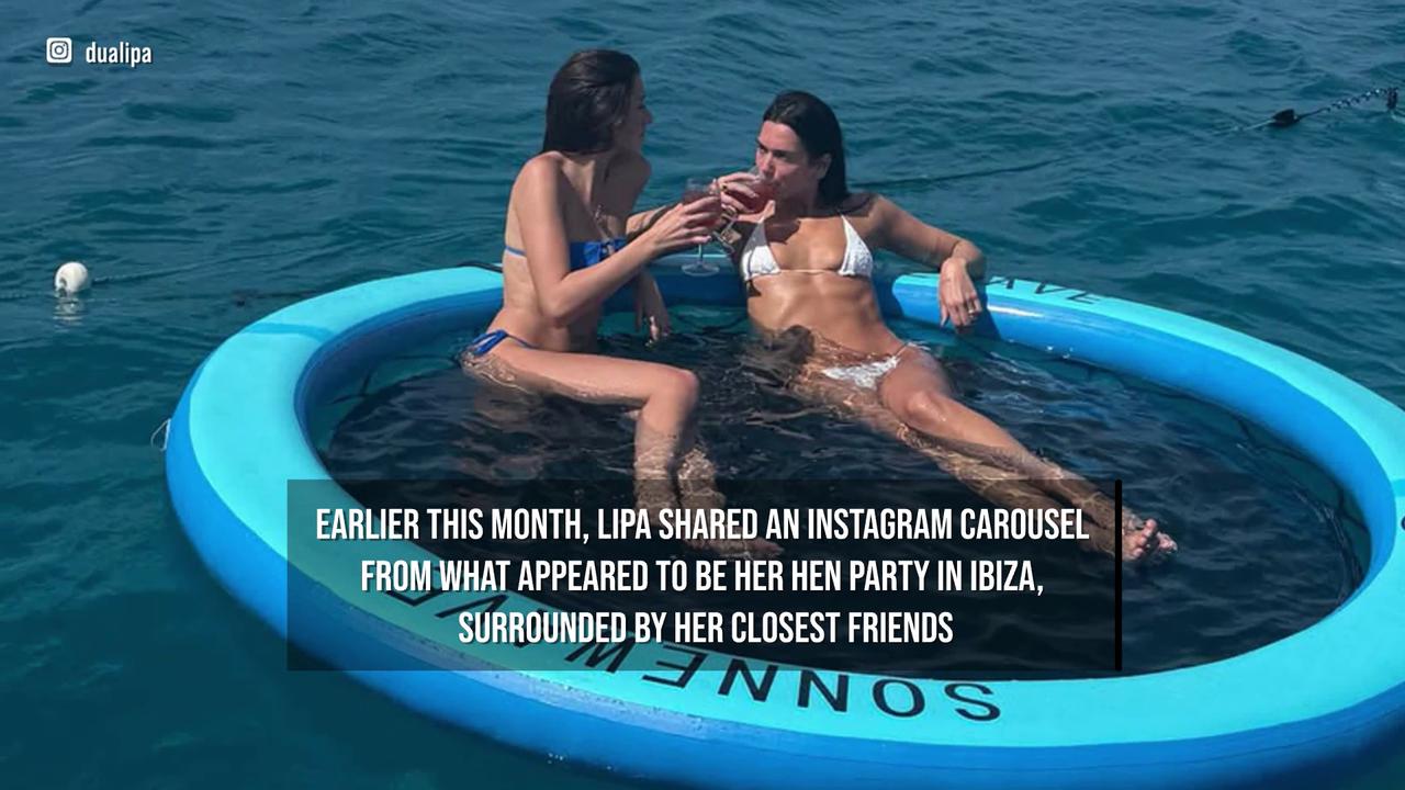 Video thumbnail for Dua Lipa marries Callum Turner.